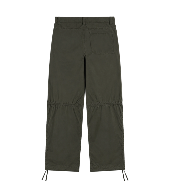 Logo Double Layered Pants Green