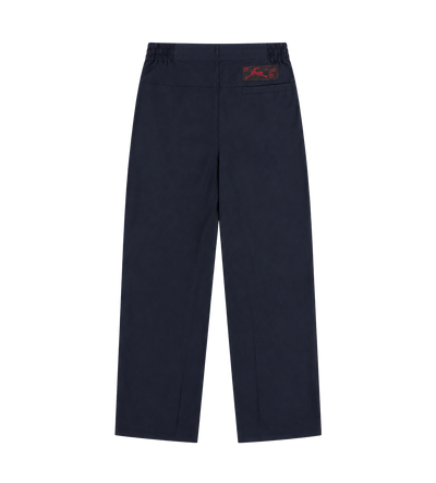 Script Logo Wool Pants Navy