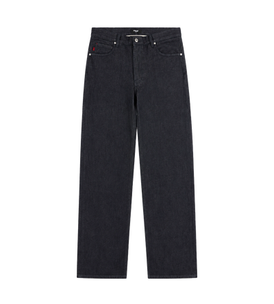 Logo Regular Raw Denim Jeans