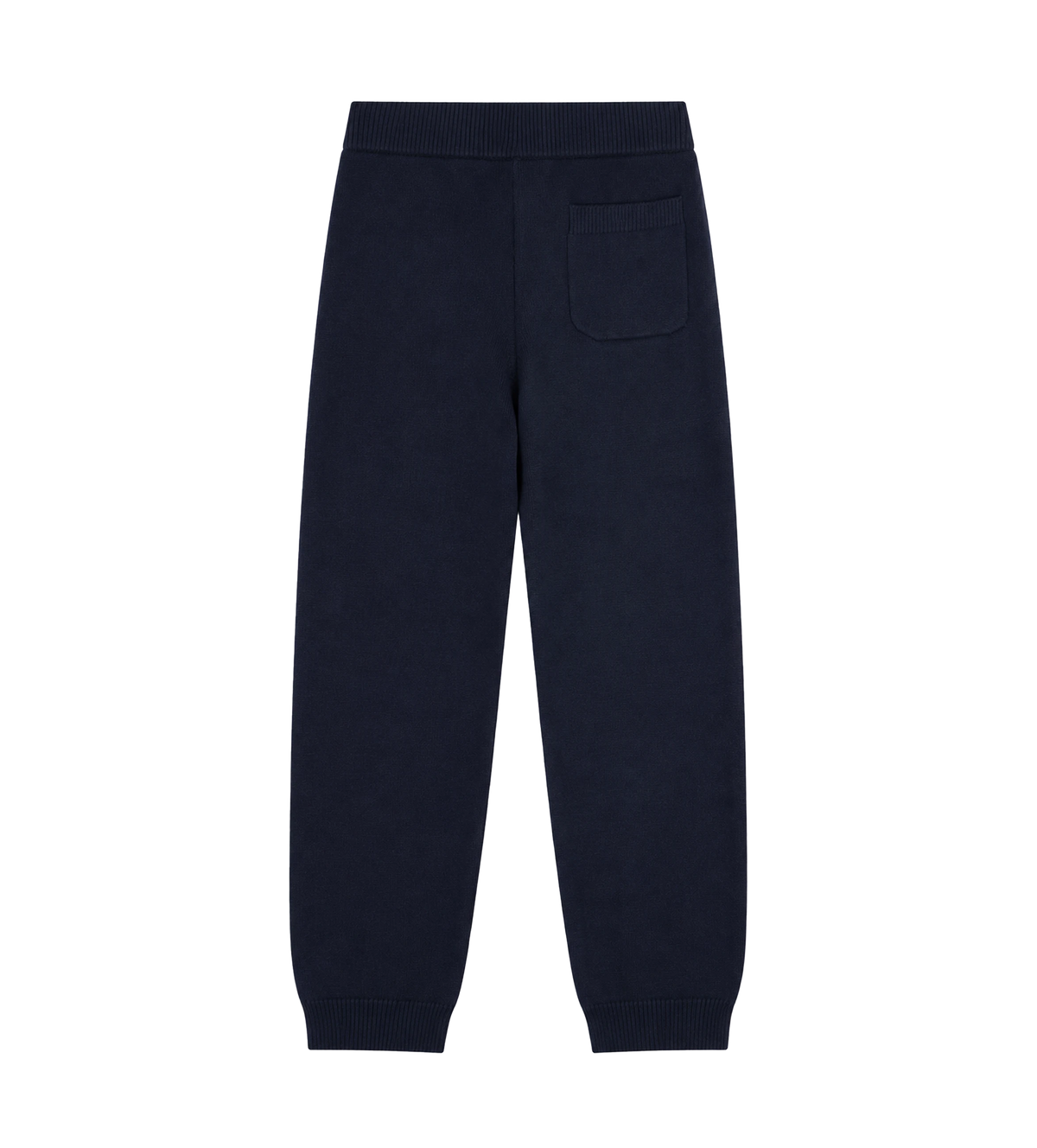 Knitted Pants Cuffed Navy/ White