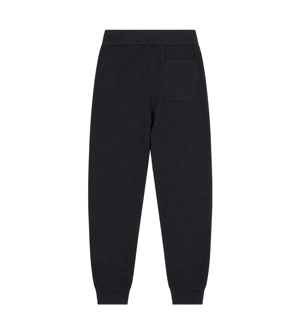 Knitted Pants Cuffed Black/ Dark Grey