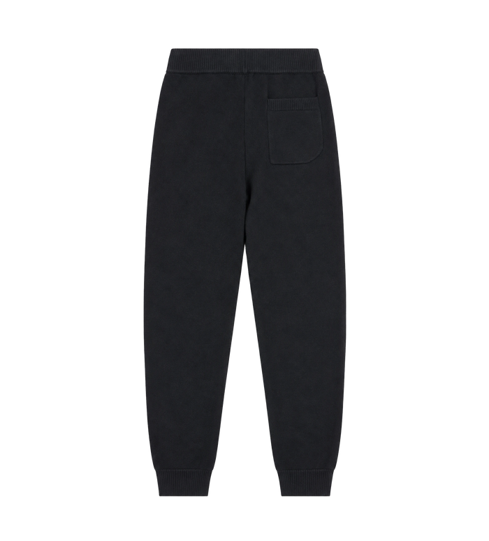 Knitted Pants Cuffed Black/ Dark Grey
