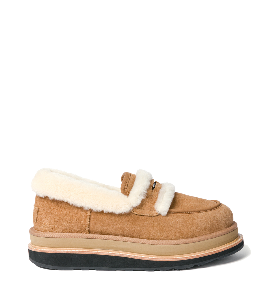 UGG x Sacai Loafer in Chestnut