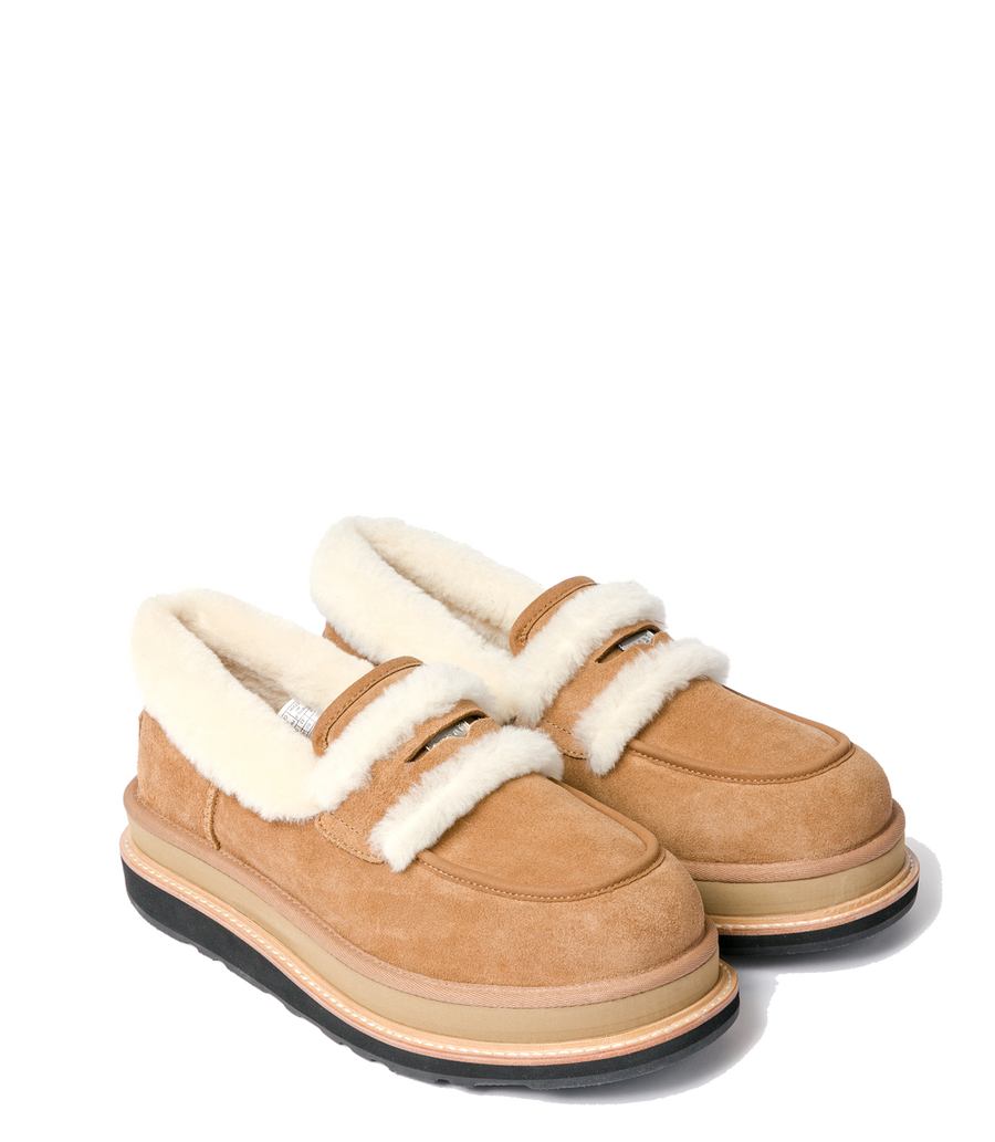 UGG x Sacai Loafer in Chestnut