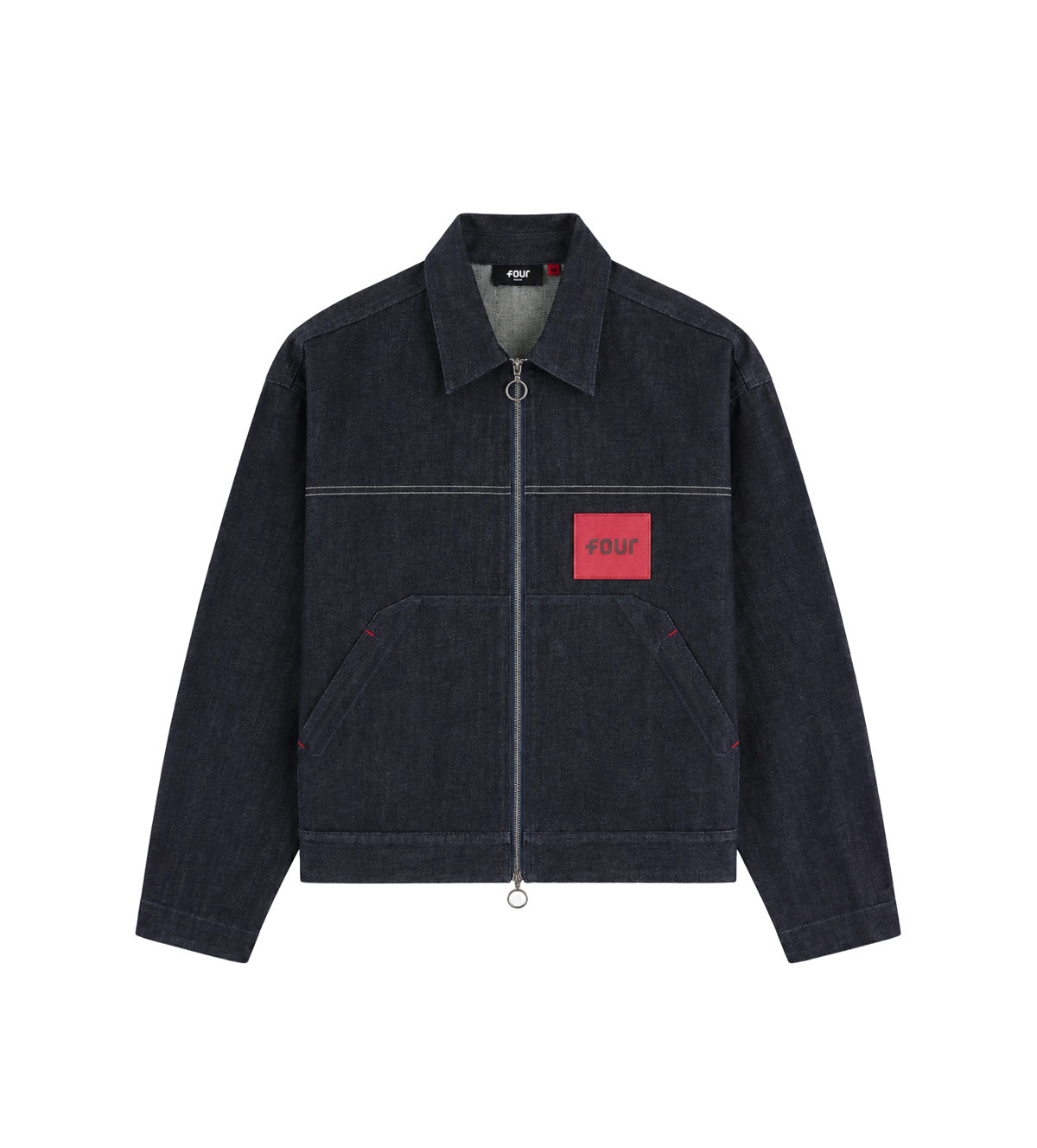 Logo Raw Denim Jacket