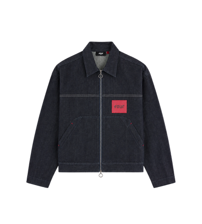Logo Raw Denim Jacket