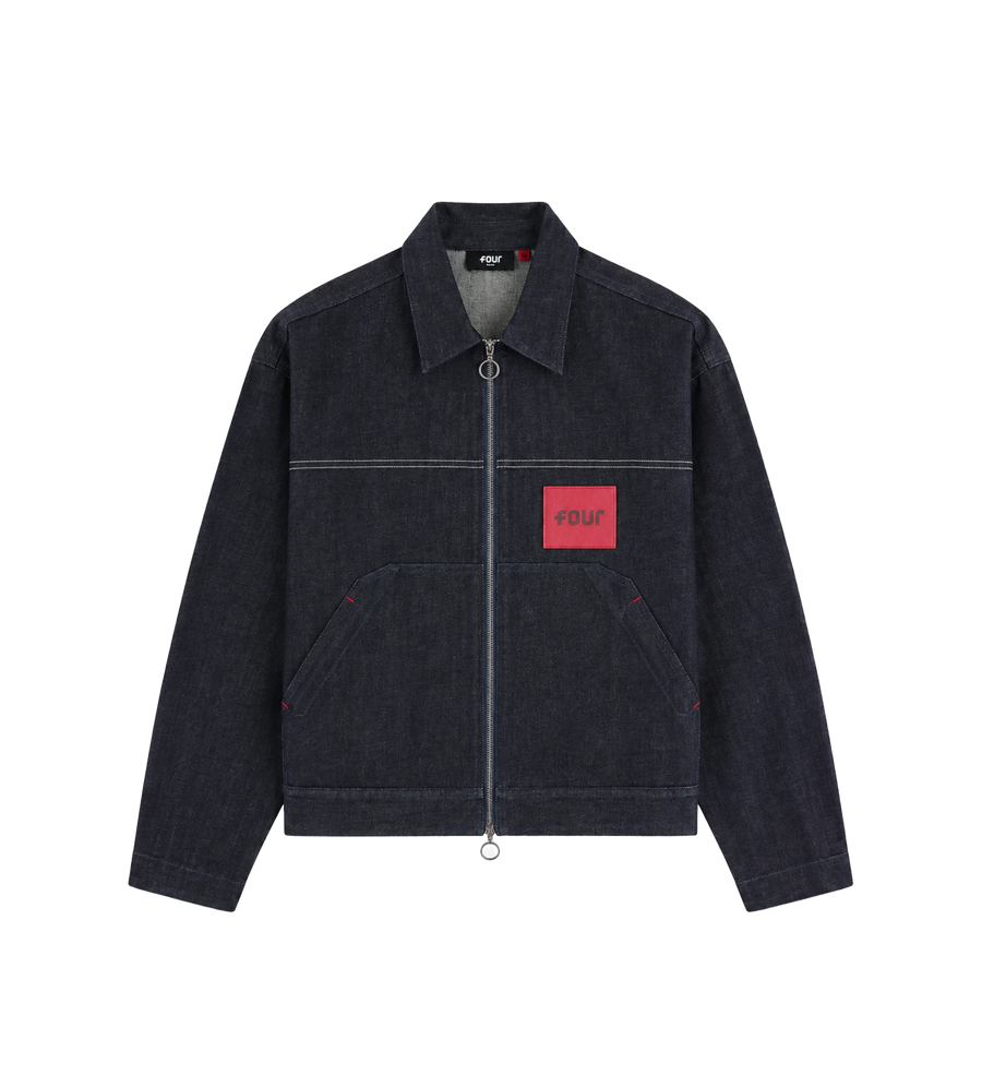 Logo Raw Denim Jacket