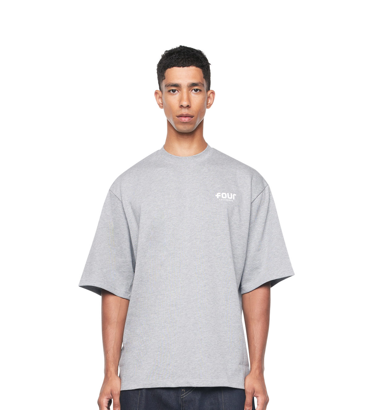 Logo Heavy T-shirt Grey Melange