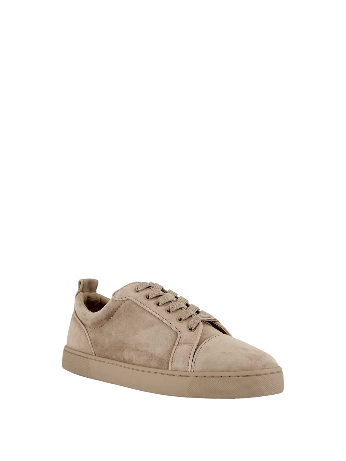 Louis Junior Grosgrain Trimmed Suède Sneakers Beige