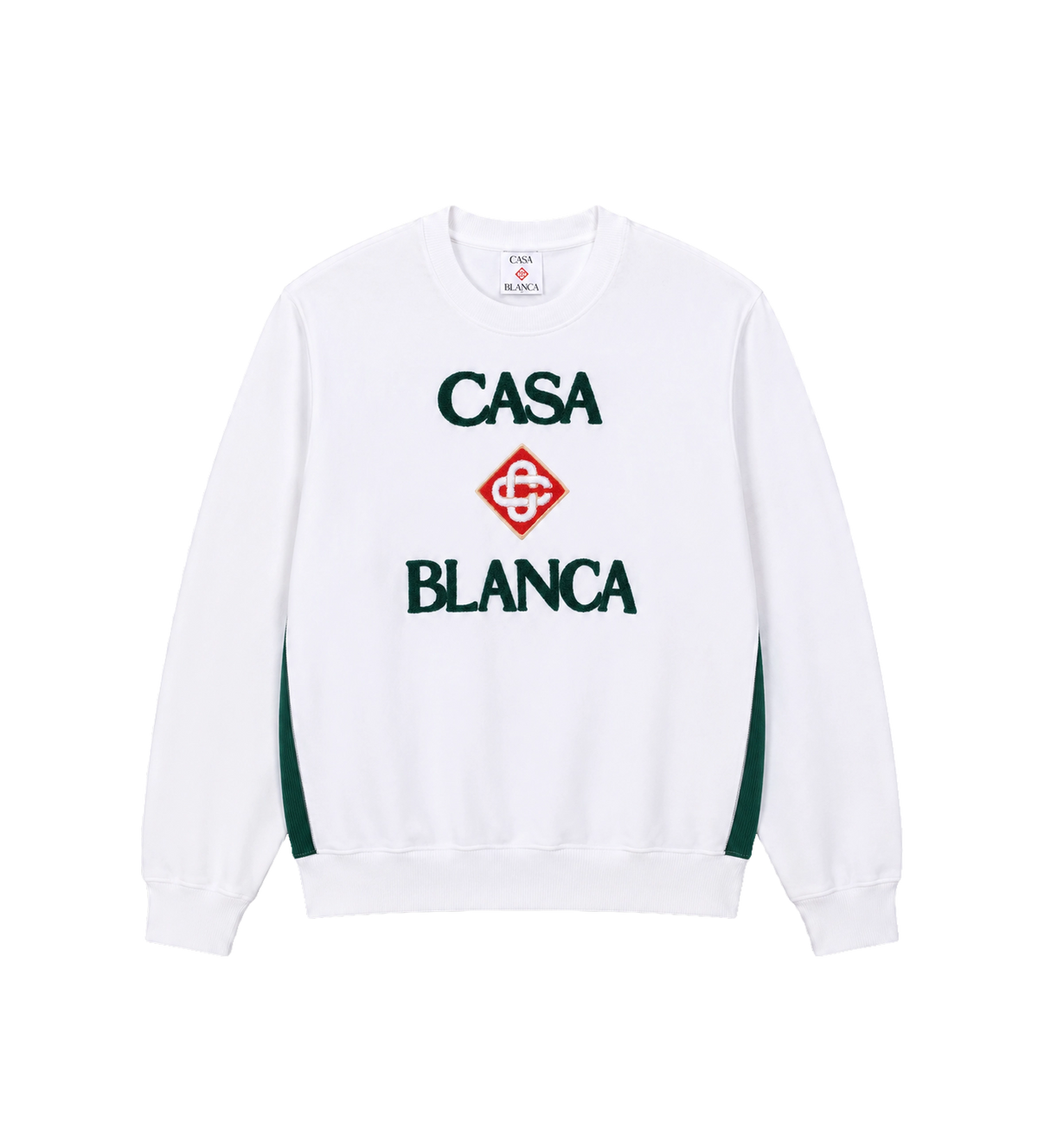 Boucle Logo Geborduurd Sweatshirt Wit