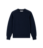 Virgin Wool Crewneck Sweater Navy/dark grey