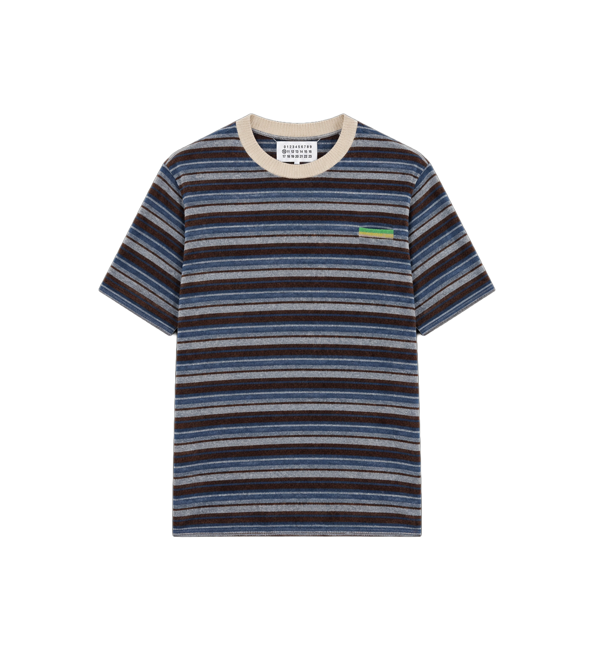 Short Sleeve Crewneck Jumper Multicolored