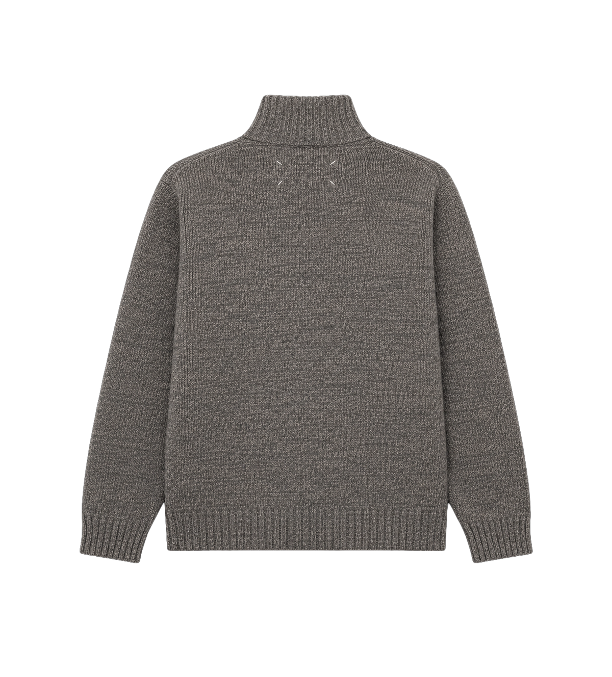 Maison Margiela Ronde hals gebreide trui grijs gemêleerd