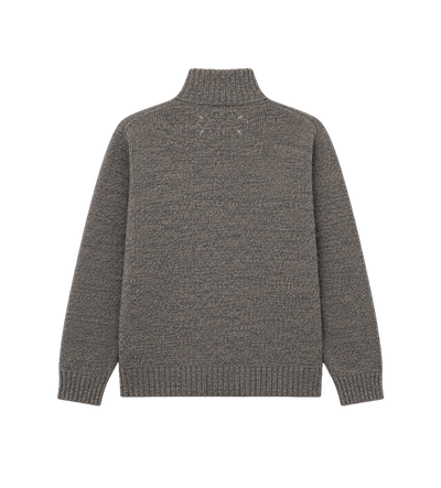Maison Margiela Ronde hals gebreide trui grijs gemêleerd