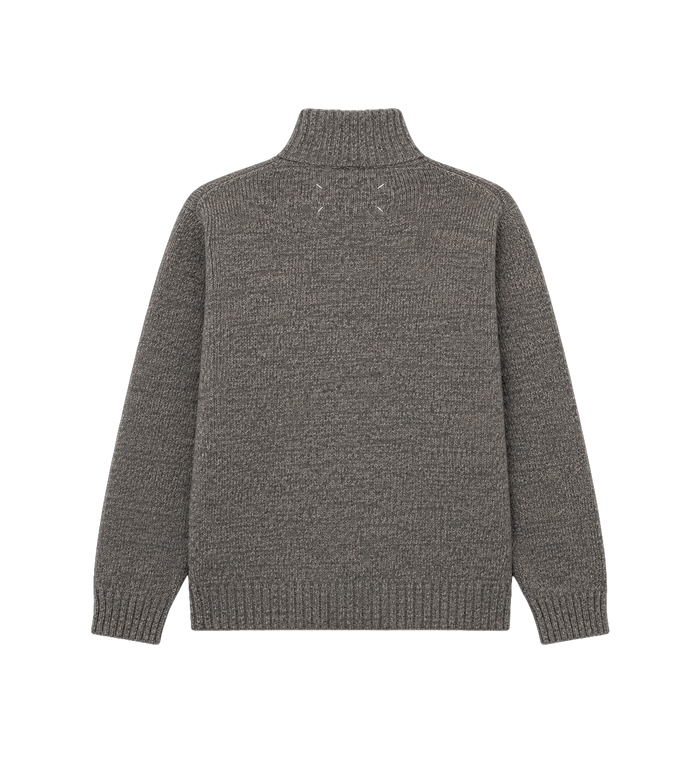 Maison Margiela Ronde hals gebreide trui grijs gemêleerd