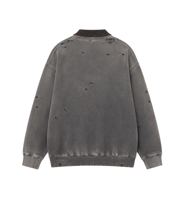 Layered Knit Sweater Brown