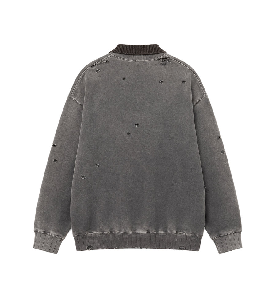 Layered Knit Sweater Brown