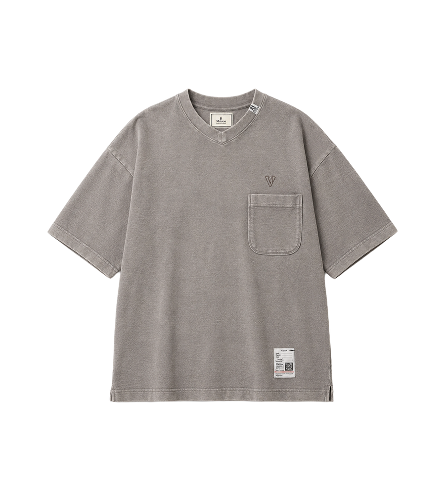Bleached Waffle T-Shirt Khaki
