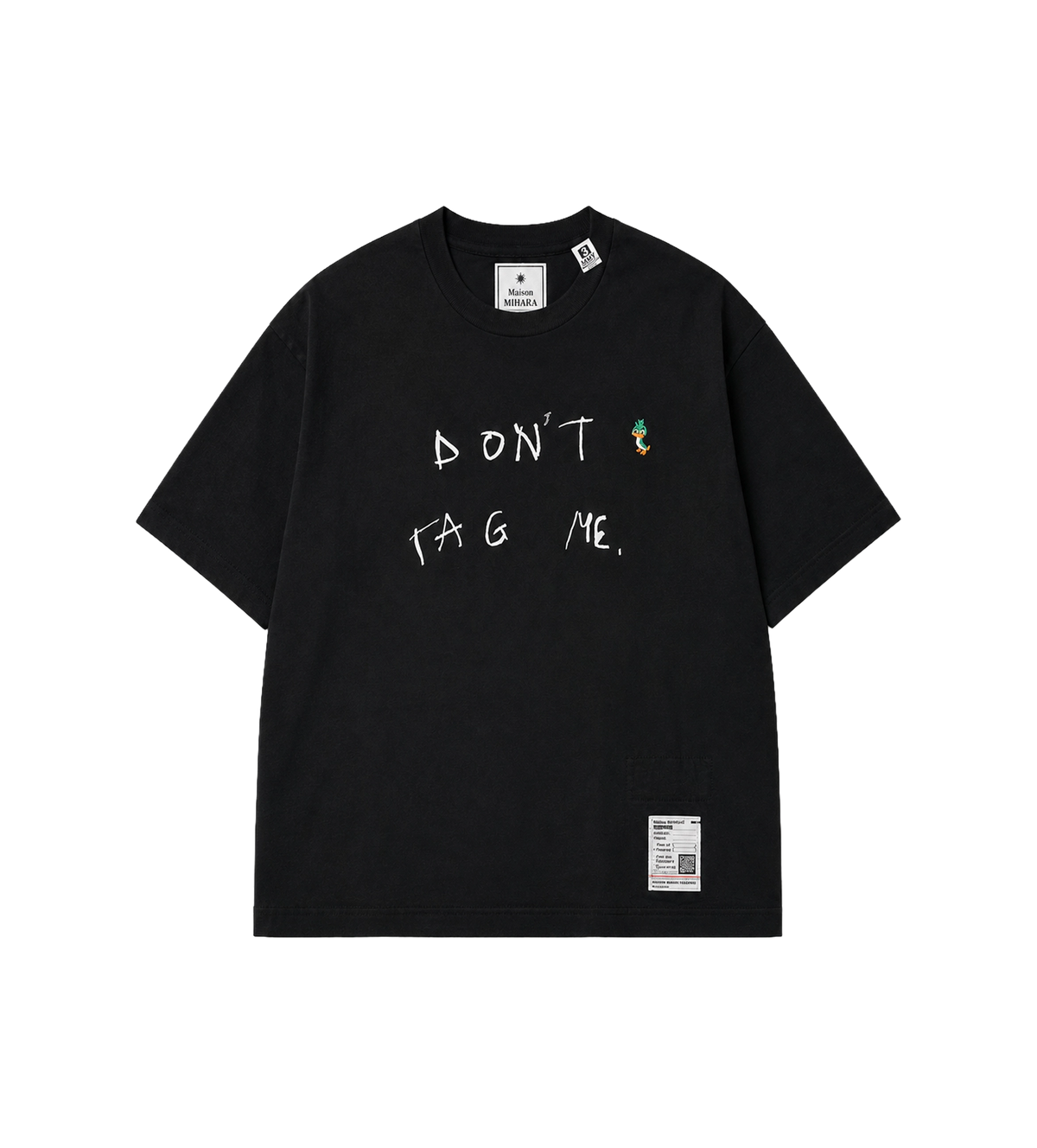 Don't Tag Me Printed T-Shirt Black