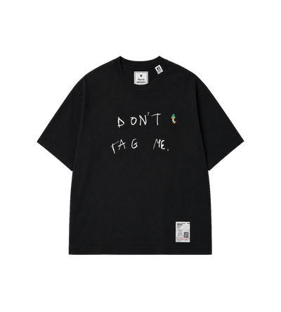Don't Tag Me Printed T-Shirt Black