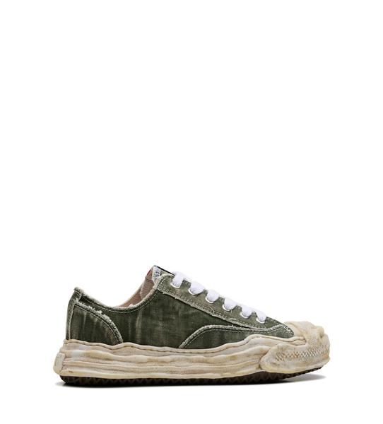 Maison Mihara Yasuhiro HANK OG Sole Bleach-Wash Denim Canvas Low