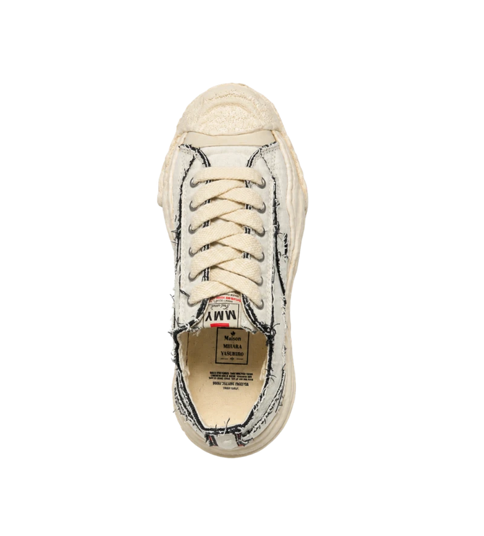 Hank OG Sole Ripped Overdye Canvas Low-Top Sneakers