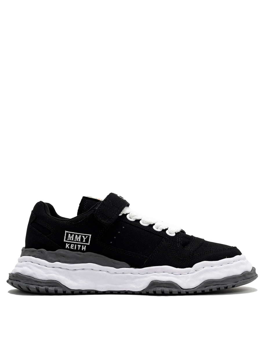 “KEITH” OG Sole Canvas Low-Top Sneaker in Black