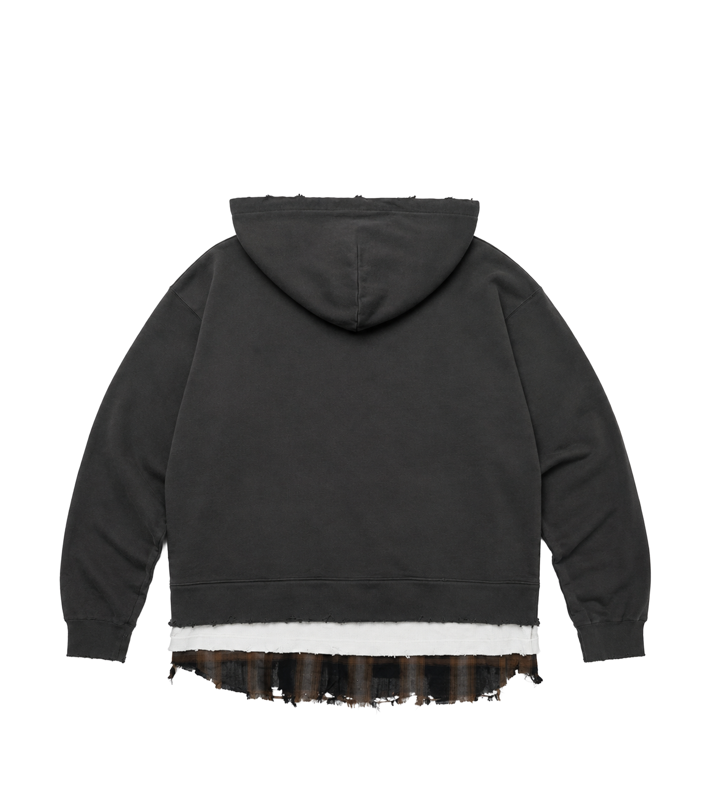 Maison Mihara Triple Layered Hoodie in Black