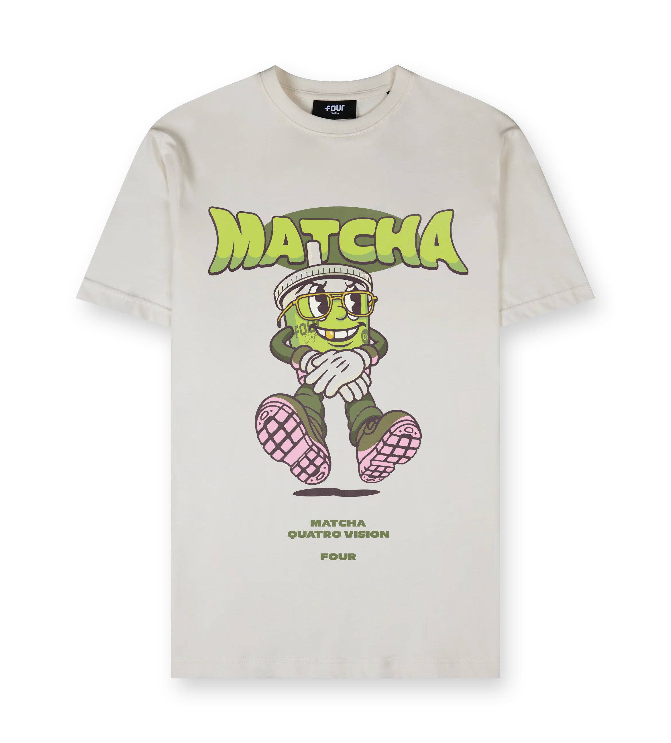 Four x QV Matcha T-shirt Cannoli Cream