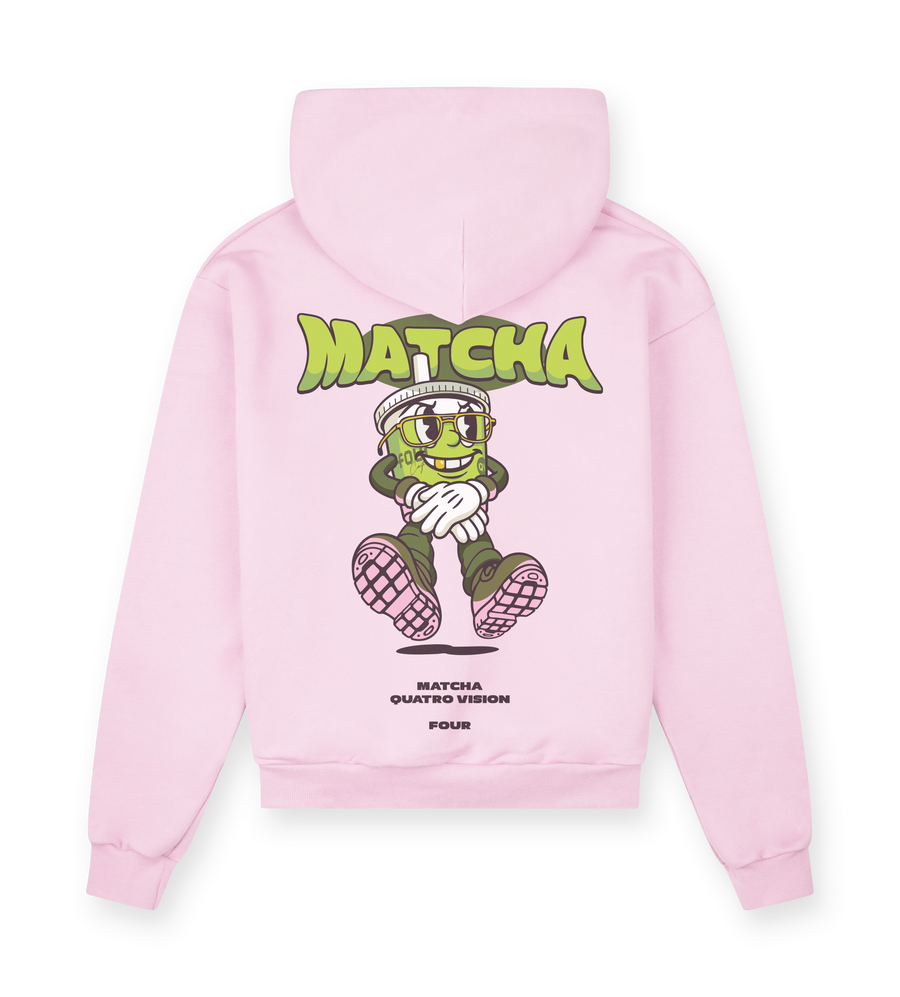 Four x QV Matcha Hoodie Soft Pink