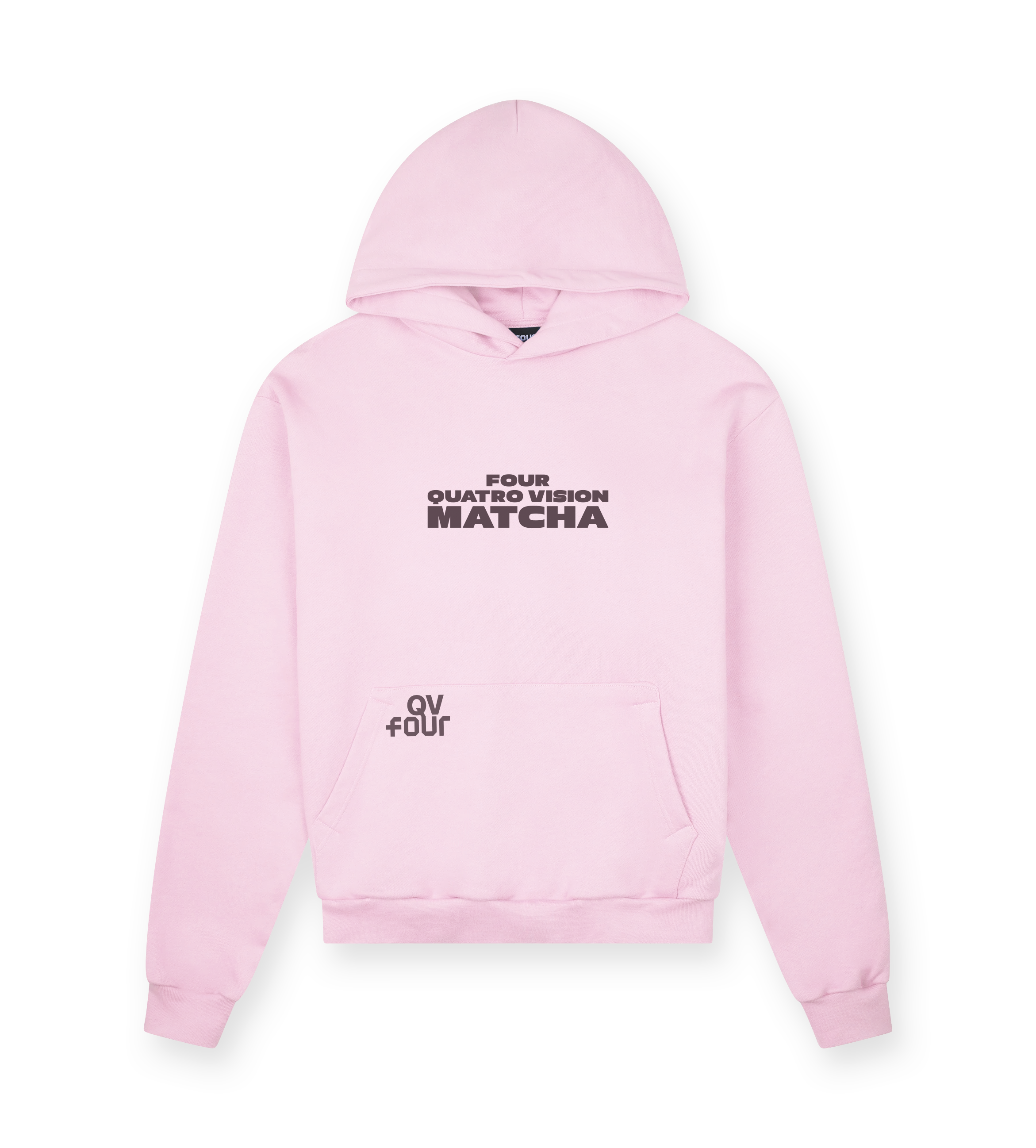 Four x QV Matcha Hoodie Soft Pink