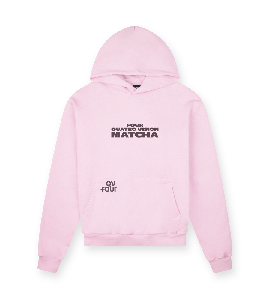 Four x QV Matcha Hoodie Soft Pink