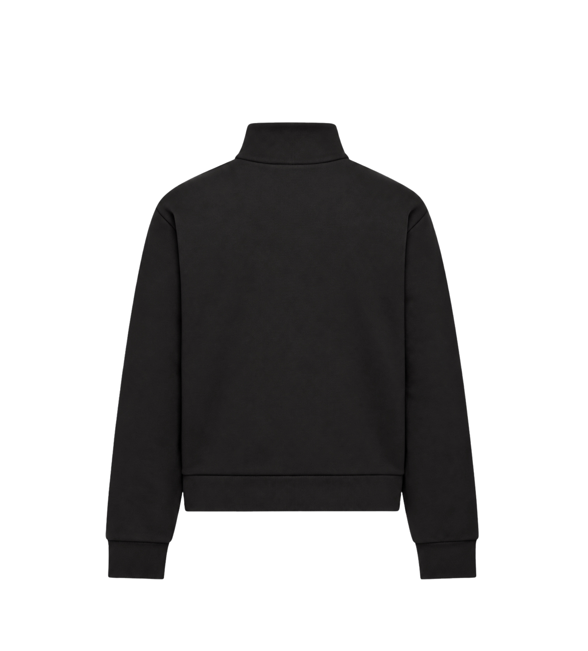Katoen Zip-Up Sweatshirt Zwart