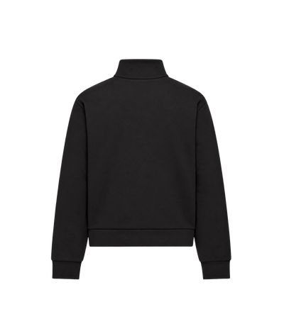 Katoen Zip-Up Sweatshirt Zwart
