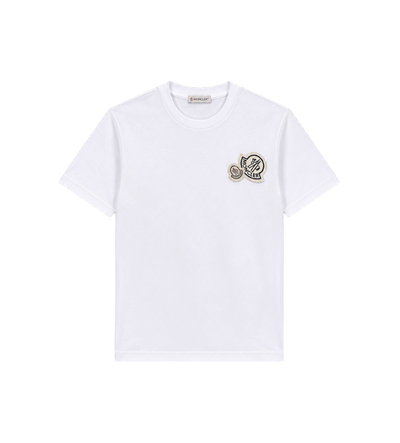 Moncler Double Logo Patch T-Shirt White – FOUR Amsterdam