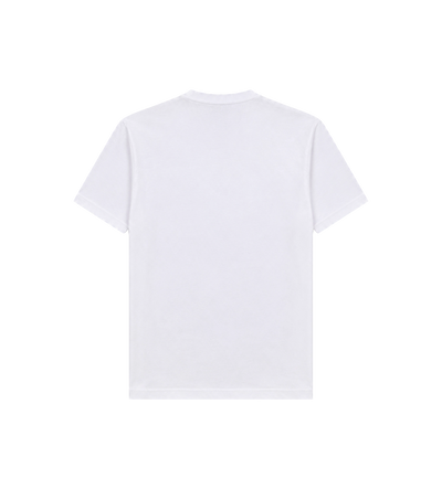 Moncler T-shirt met dubbel logo patch wit