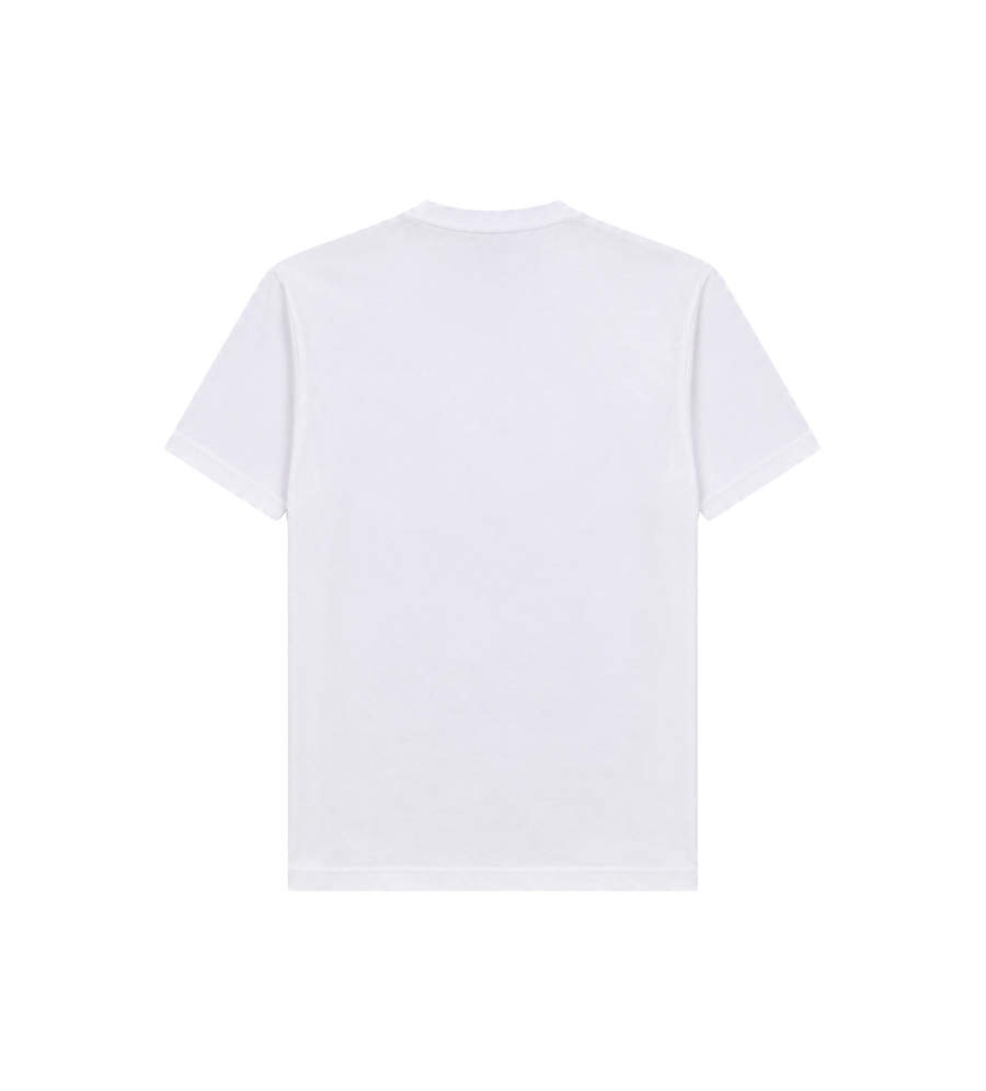 Moncler T-shirt met dubbel logo patch wit