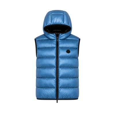 Moncler Panestrel Down Gilet Open Blue
