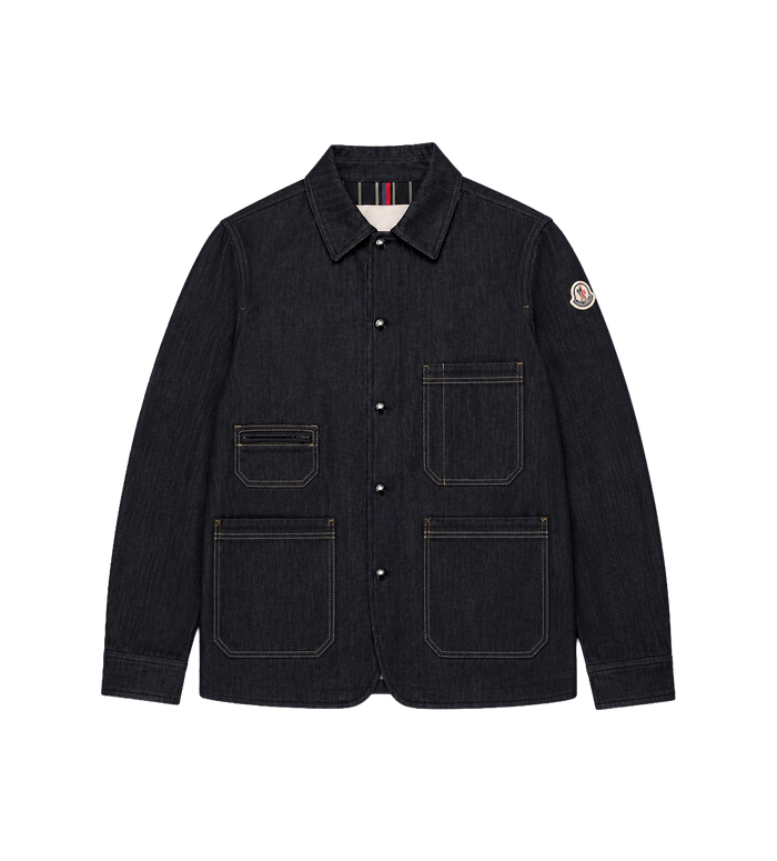 Haderu Denim Shirt Jacket Navy Blue