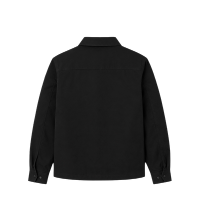 Seersucker Overshirt Black