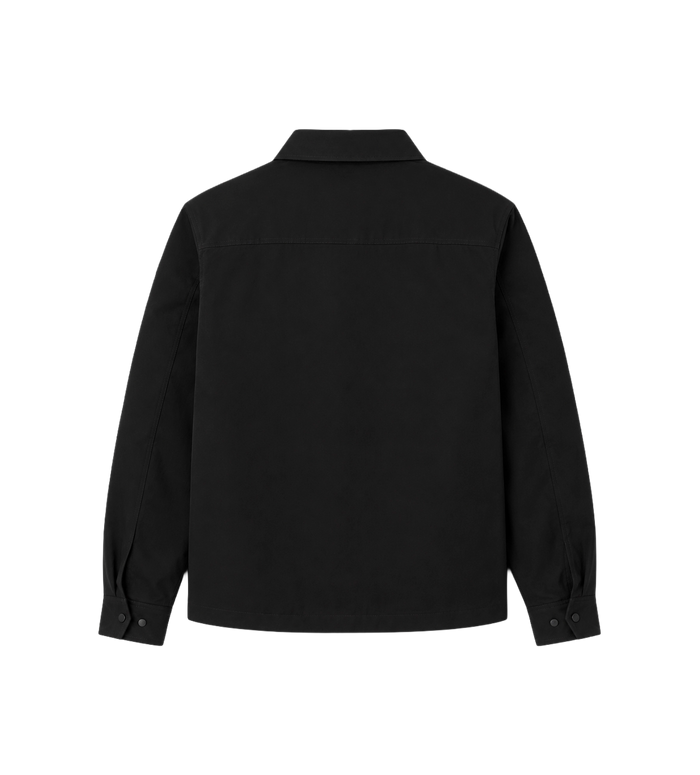Seersucker Overshirt Black
