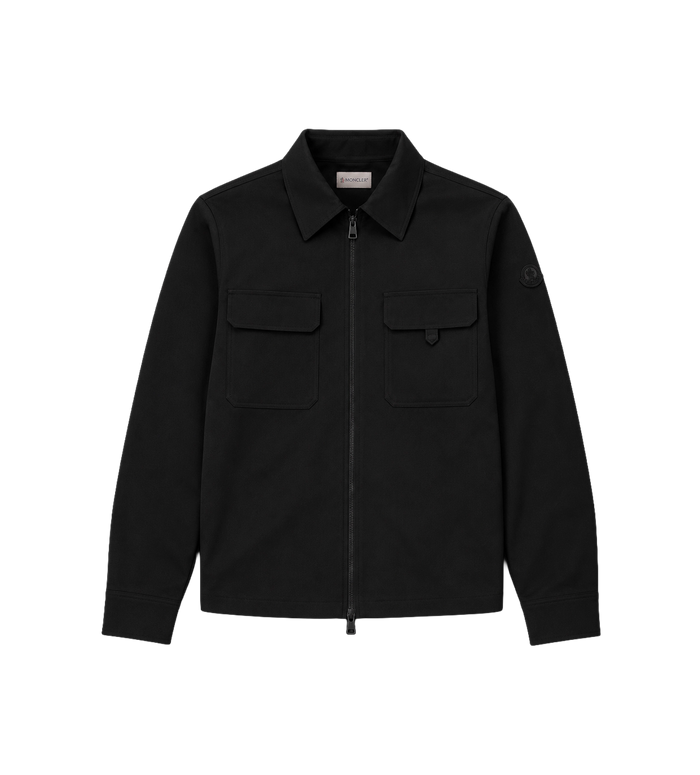 Seersucker Overshirt Black