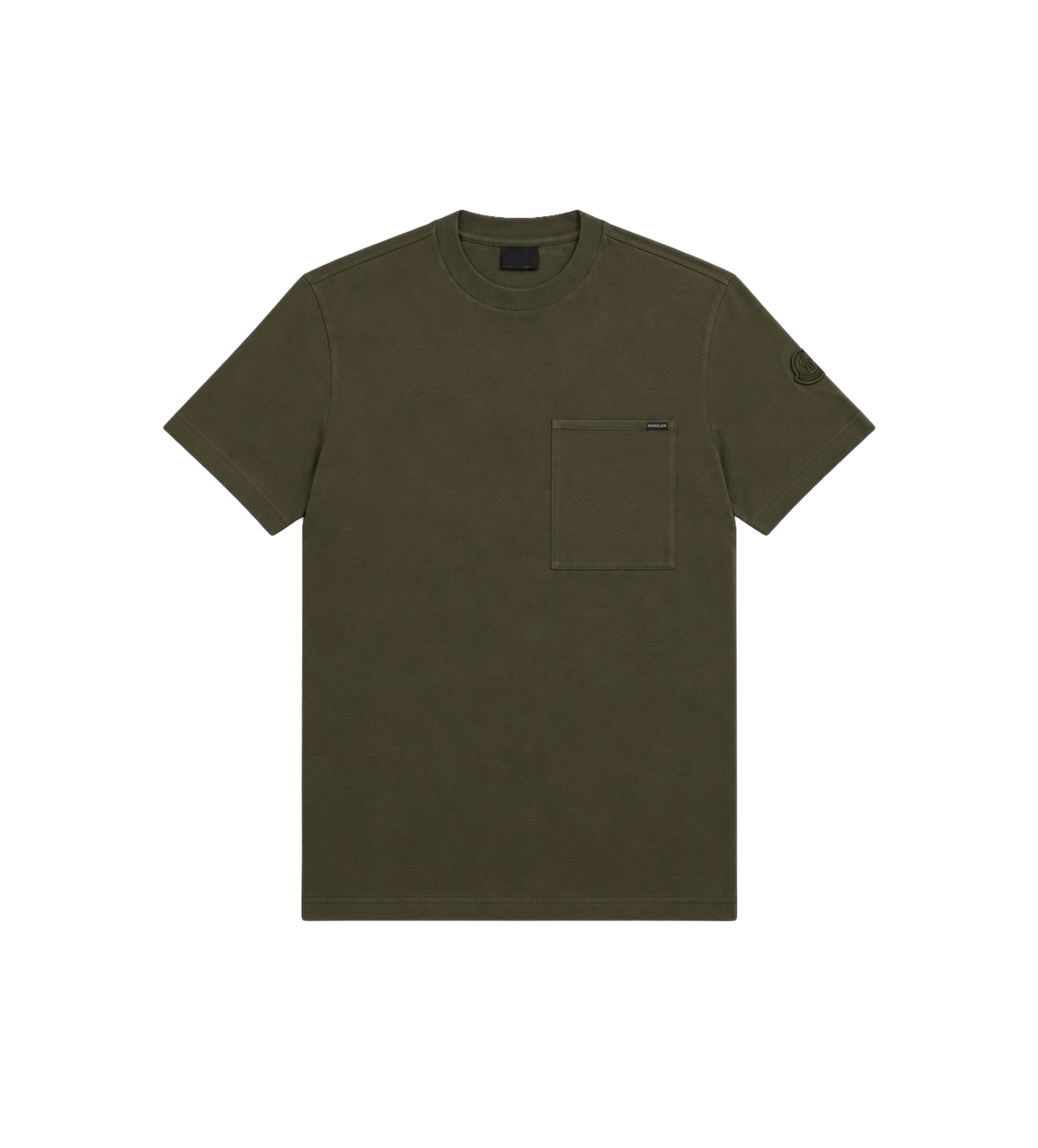 Cotton Jersey T-Shirt with Chest Pocket Dark green