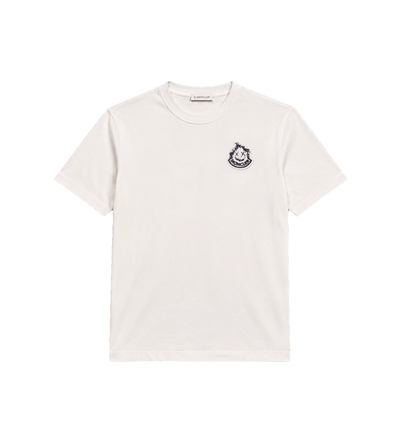 Logo Print Katoenen T-shirt Wit