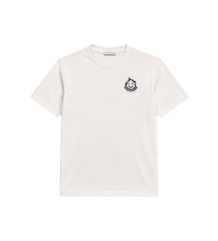 Logo Print Katoenen T-shirt Wit