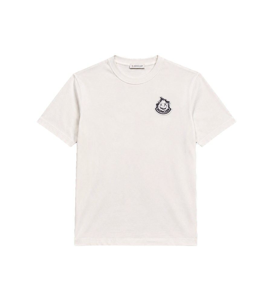 Logo Print Katoenen T-shirt Wit
