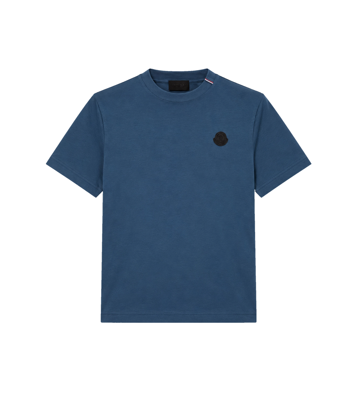 Logo katoenen T-shirt inktblauw