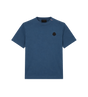 Logo katoenen T-shirt inktblauw