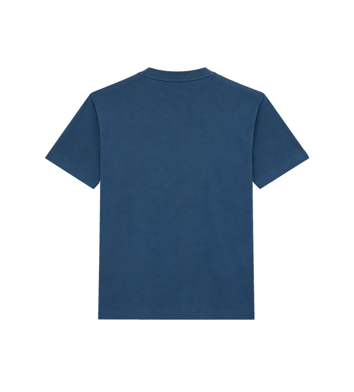 Logo katoenen T-shirt inktblauw