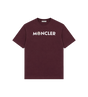 Logo katoenen T-shirt Bordeauxrood